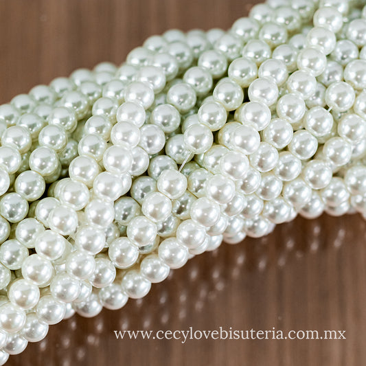 Perla Cristal Blanco 8 mm
