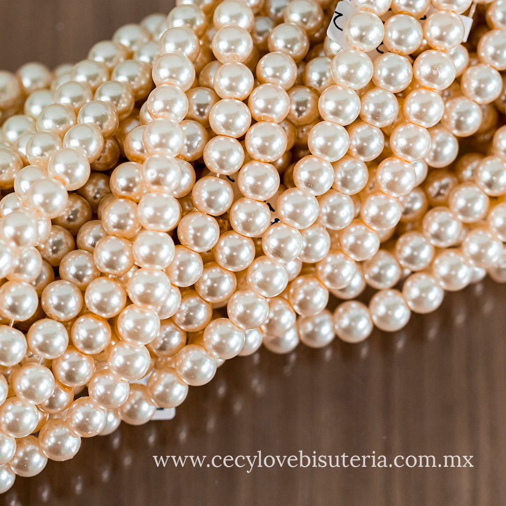 Perla Cristal Beige 8 mm