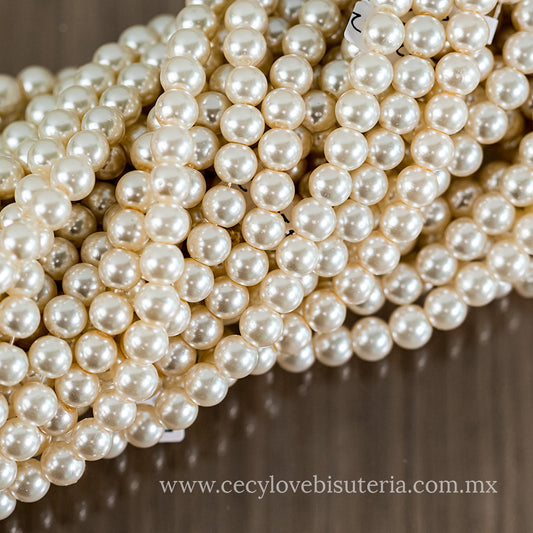 Perla Cristal Beige 8 mm