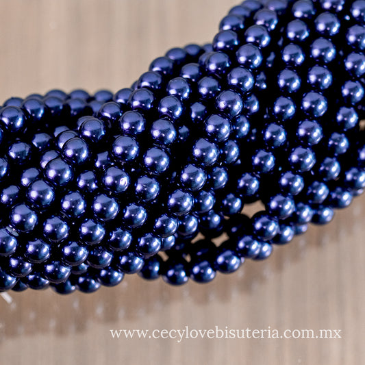Perla Cristal Morado 8 mm