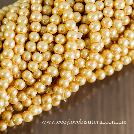 Perla Cristal Amarillo 8 mm