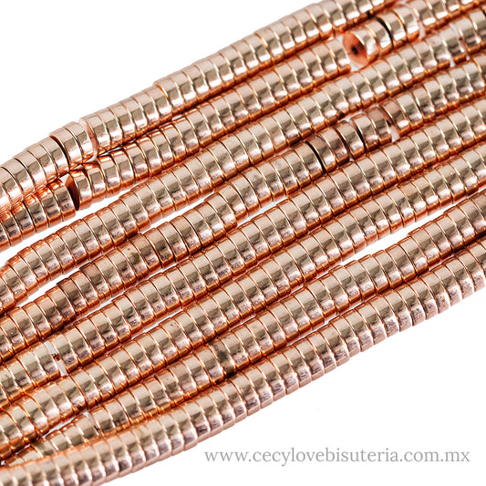 Hematita Dona Rose Gold 6 mm