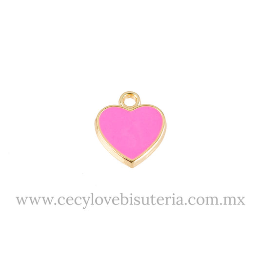 Dije Corazón Rosa