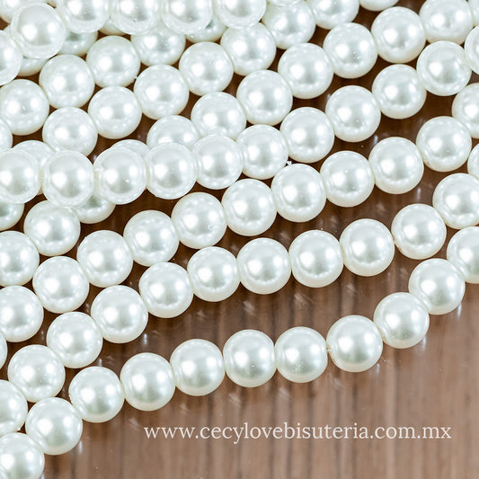 Perla Cristal Blanco 10 mm