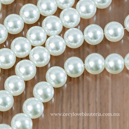 Perla Cristal Blanco 14 mm