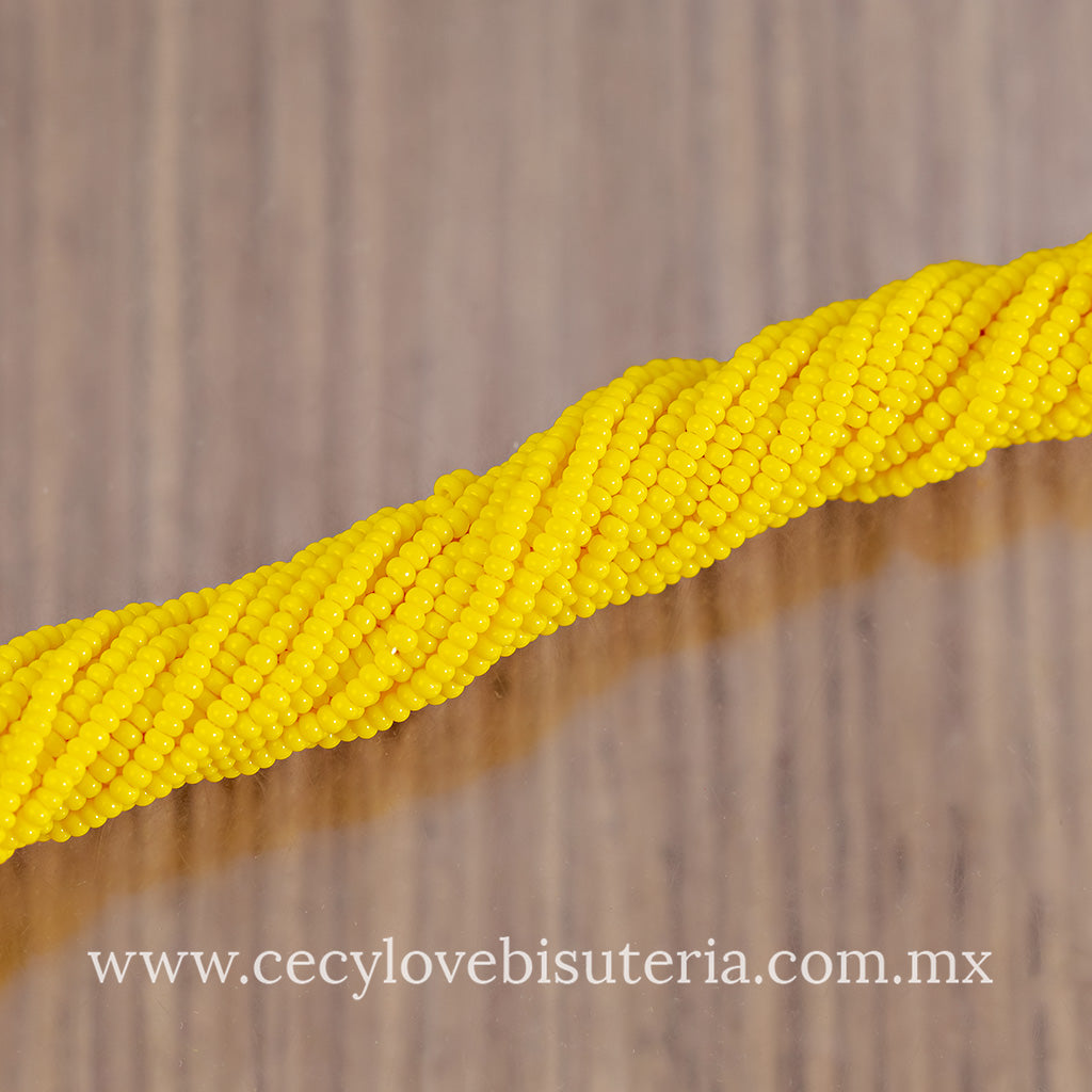 Chaquira Calibrada Amarillo 11/0
