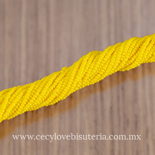 Chaquira Calibrada Amarillo 11/0