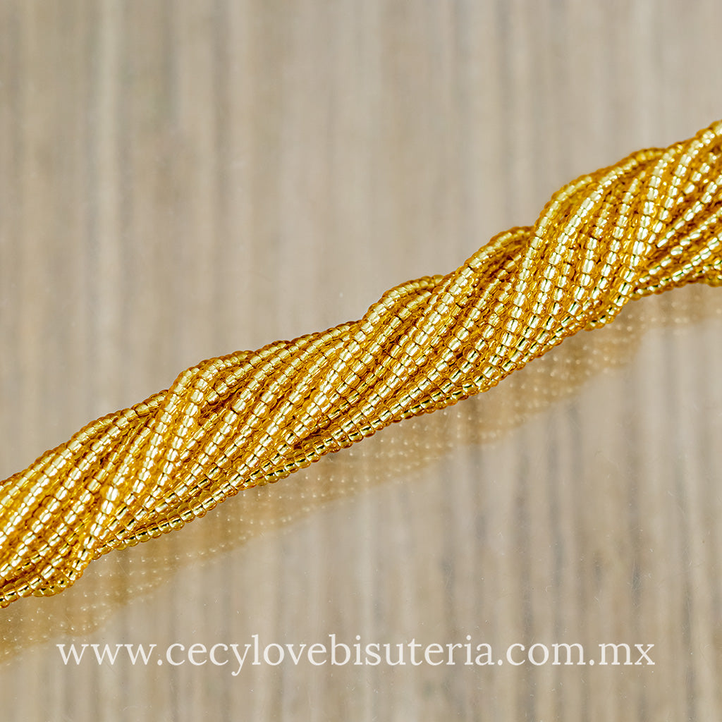 Chaquira Calibrada Dorado 11/0