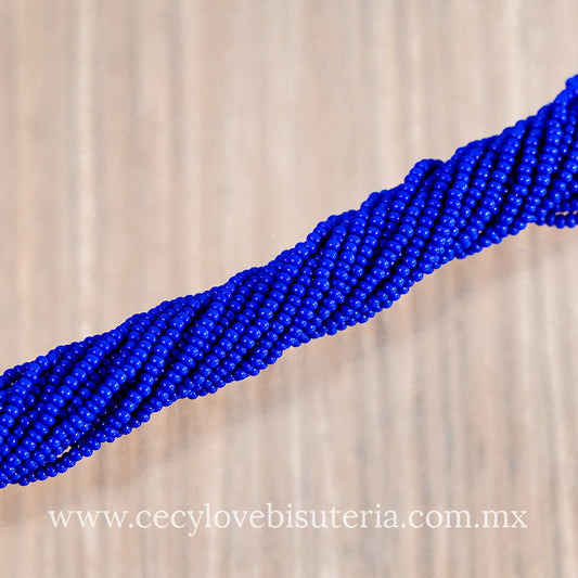 Chaquira Calibrada Azul Rey 11/0