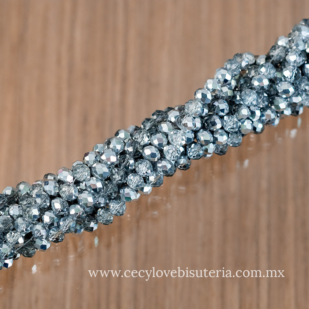 Cristal Rondel Biplata 6 mm