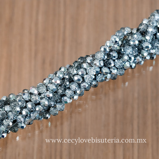 Cristal Rondel Biplata 6 mm