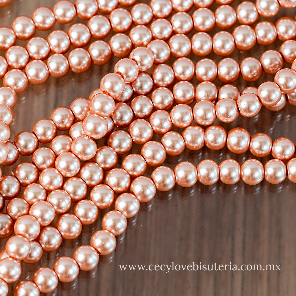 Perla Cristal Rosa Viejo 8 mm