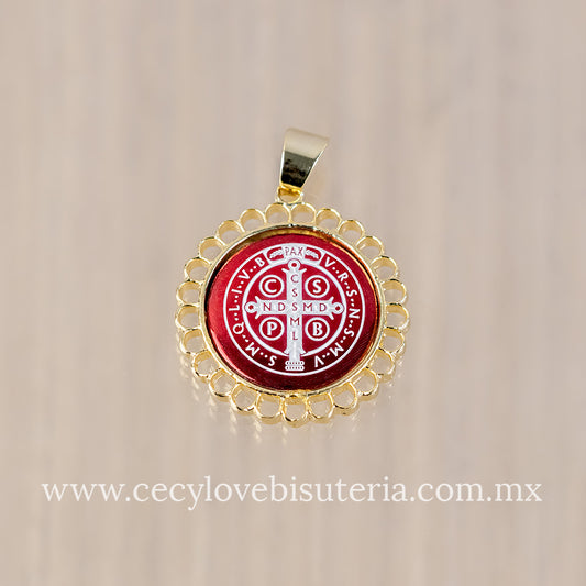 Medalla Redonda San Benito Rojo