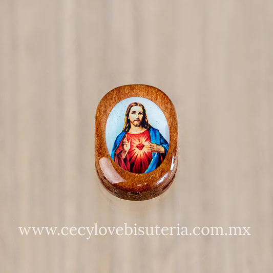 Separador Madera Sagrado Corazón de Jesús