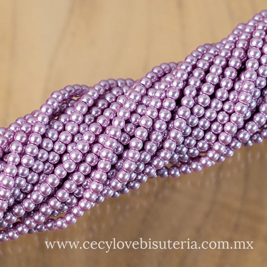 Perla Cristal Lavanda 4 mm