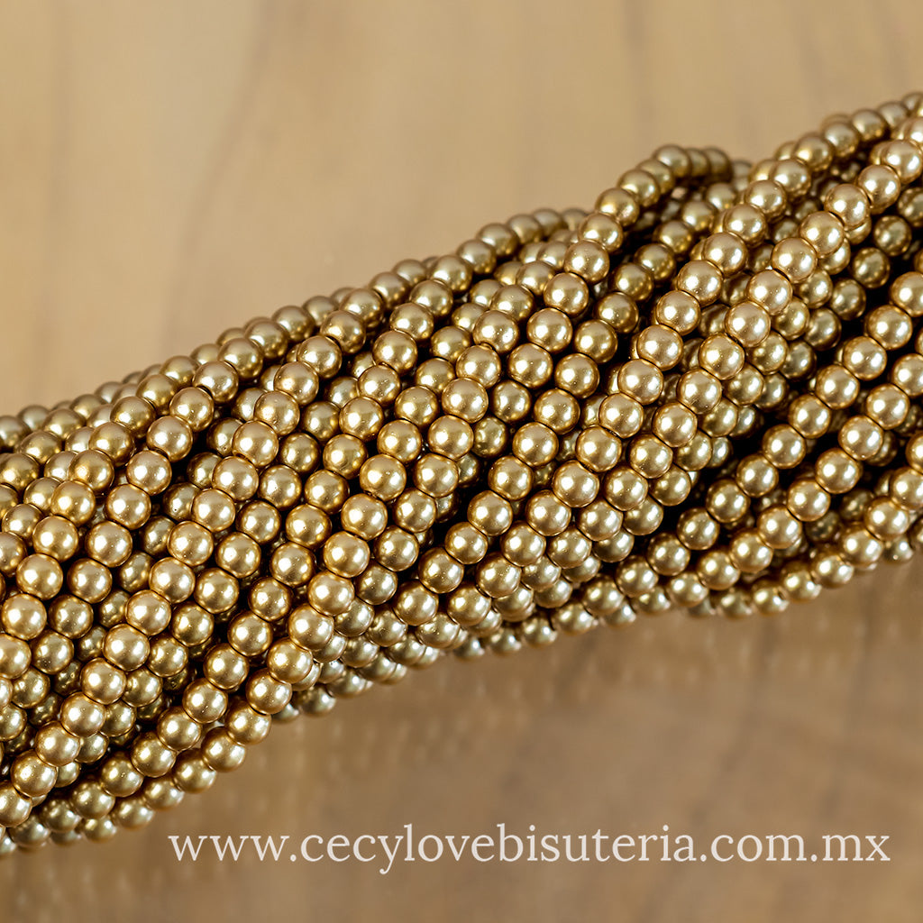 Perla Cristal Arena 4 mm