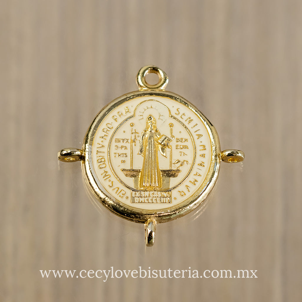 Medalla 4 Asas San Benito Blanco