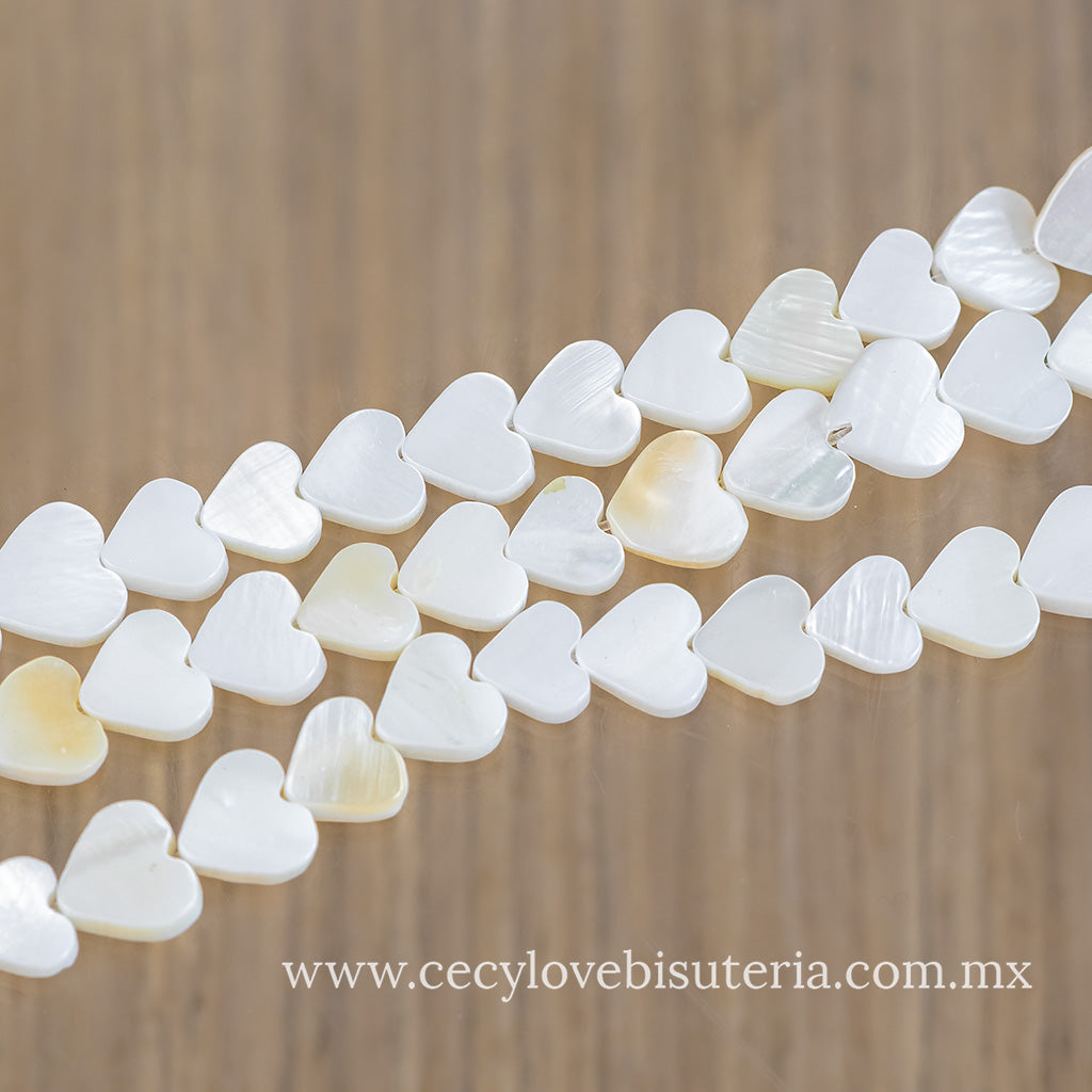 Corazones Madre Perla