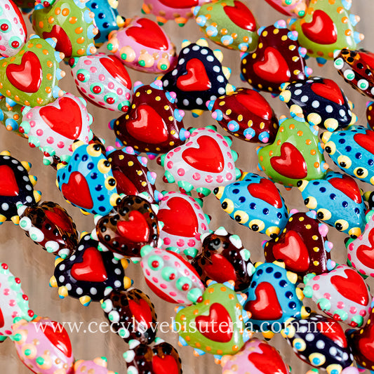 Corazón Murano Colores