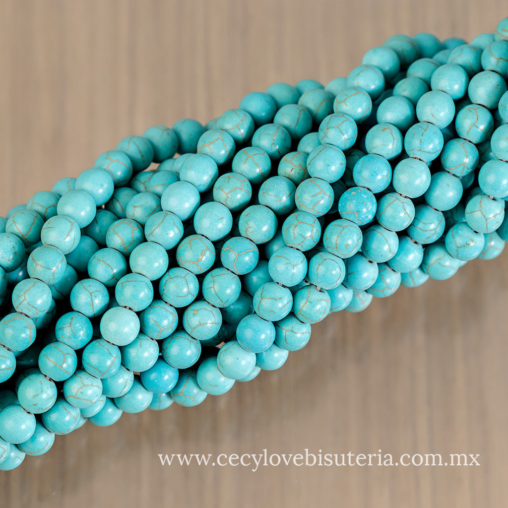 Bola Pasta Turquesa 8 mm