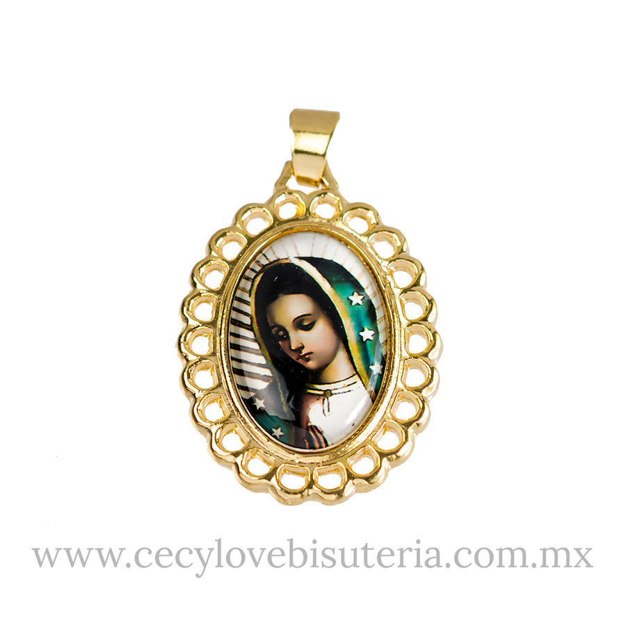 Medalla Ovalda Virgen de Guadalupe