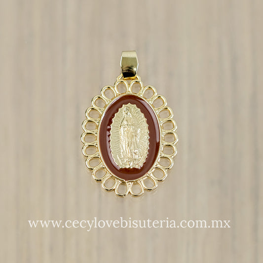 Medalla Virgen de Guadalupe Café