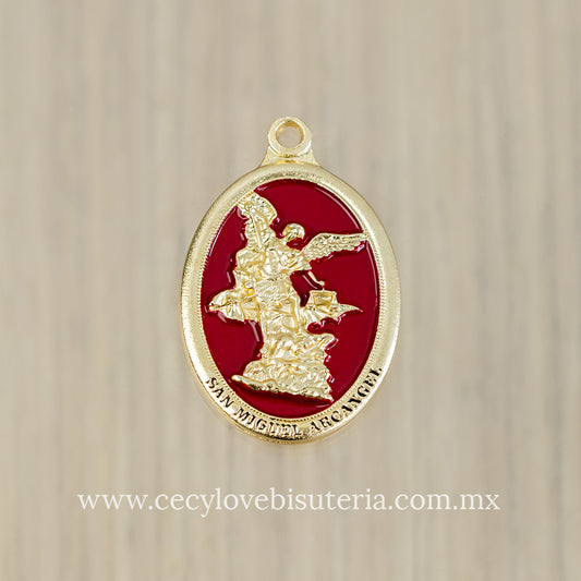 Medalla San Miguel Arcángel Rojo