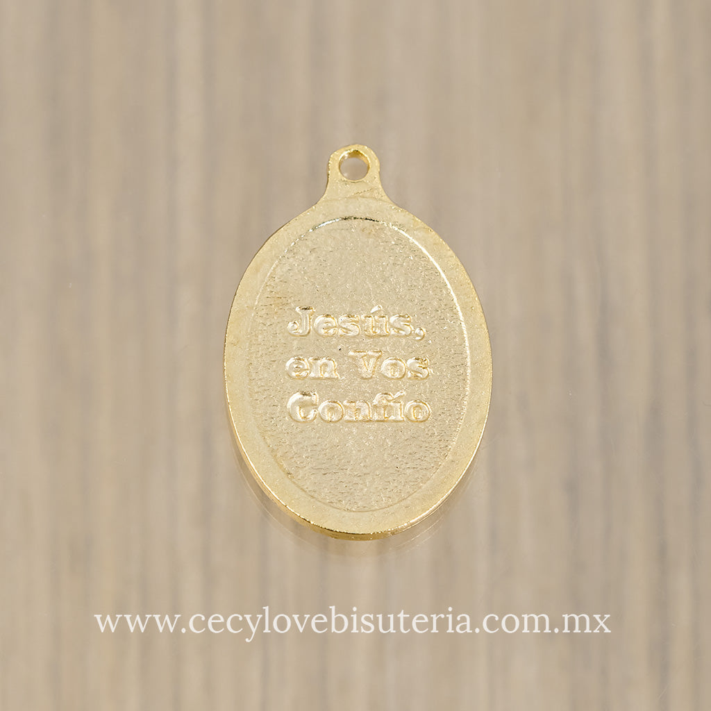 Medalla Sagrado Corazón de Jesús Blanco