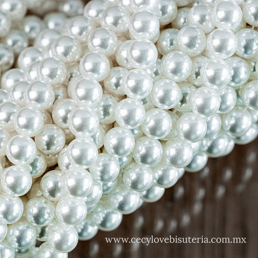 Madre Perla Blanca 8 mm