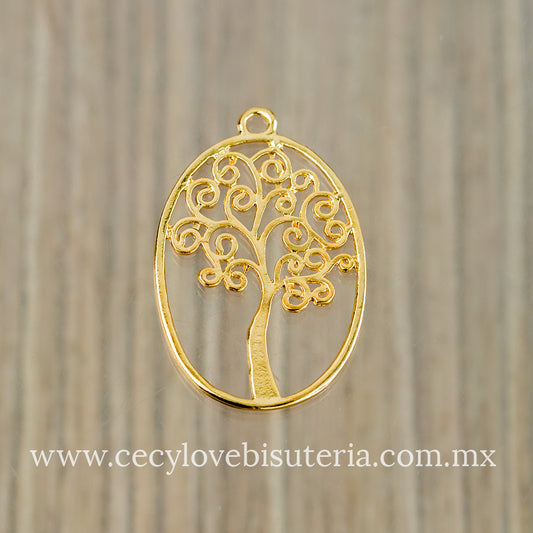 Dije Arbol Ovalado Grande