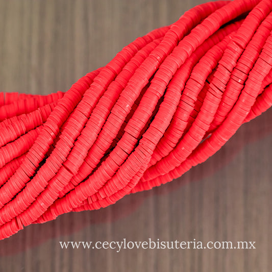 Puca Fimo Naranja Fosforescente 6 mm