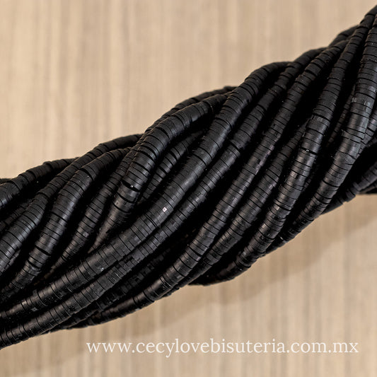 Puca Fimo Negro 6 mm