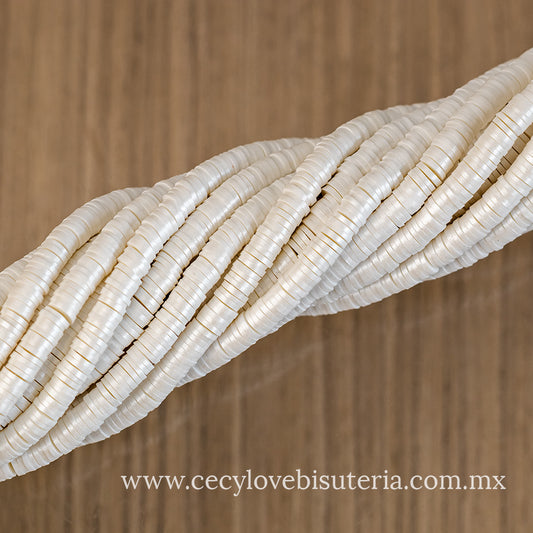 Puca Fimo Blanco Perla 6 mm