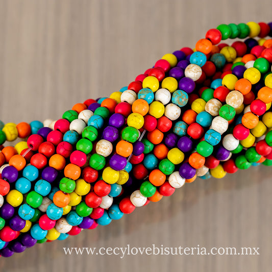 Bola Pasta Multicolor 6 mm