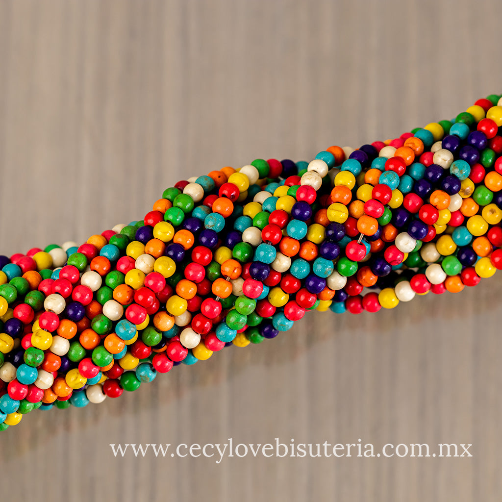 Bola Pasta Multicolor 4 mm