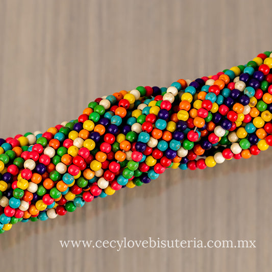 Bola Pasta Multicolor 4 mm