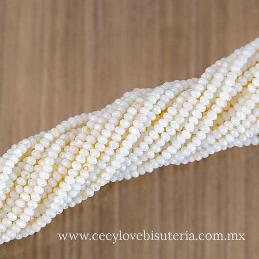Dona Madre Perla Beige 4 mm
