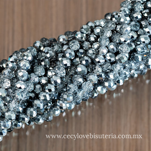 Cristal Rondel Biplata 8 mm