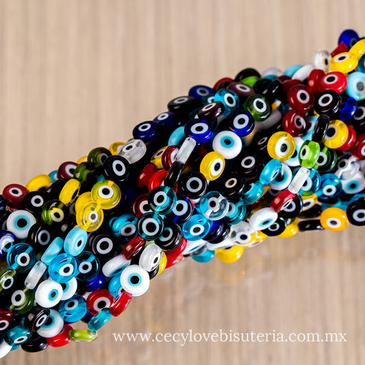 Murano Luneta Ojo Turco Multicolor 8 mm