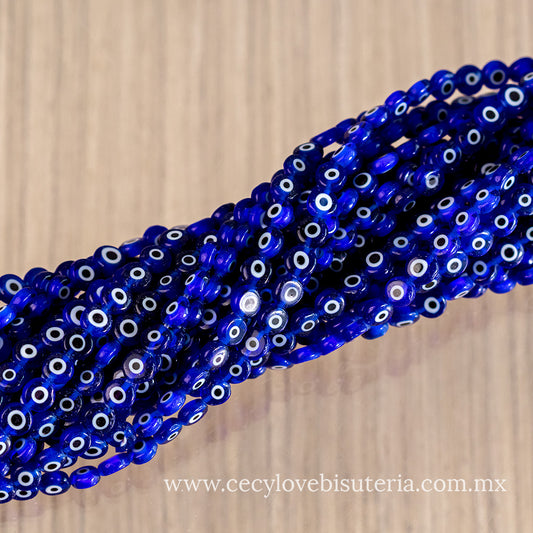 Murano Luneta Ojo Turco Azul 6 mm