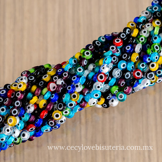 Murano Luneta Ojo Turco Multicolor 6 mm