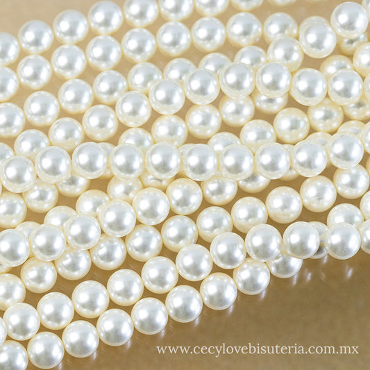 Madre Perla Beige 8 mm