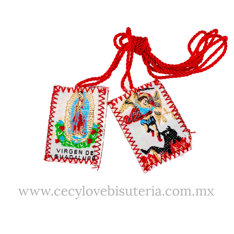 Escapulario Virgen de Guadalupe / San Miguel Arcángel