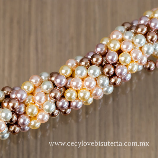 Madre Perla Colores Neutros 8 mm
