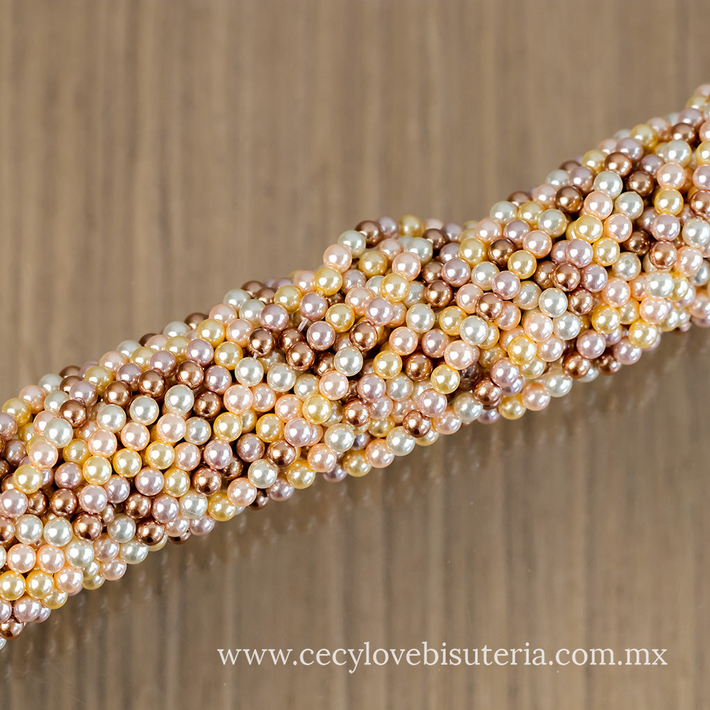 Madre Perla Colores Neutros 4 mm