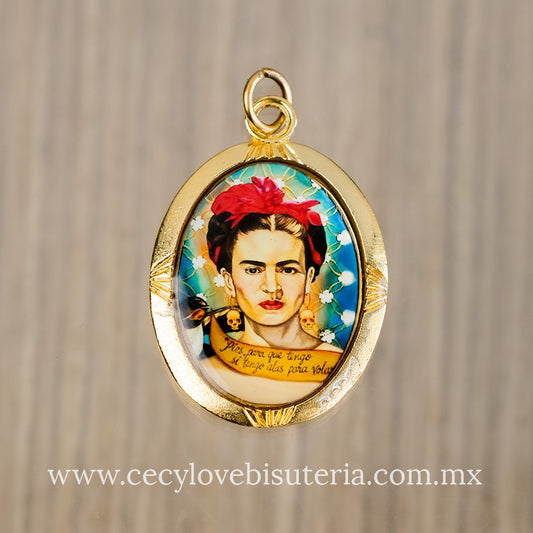 Medalla Frida Kahlo "Pies para que tengo si tengo alas para volar"