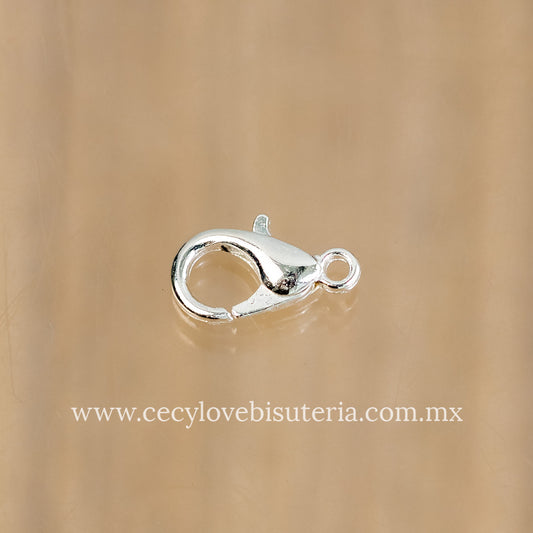 Broche Perico Plateado Chico