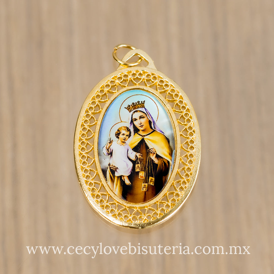 Medalla Ovalada Virgen del Carmen