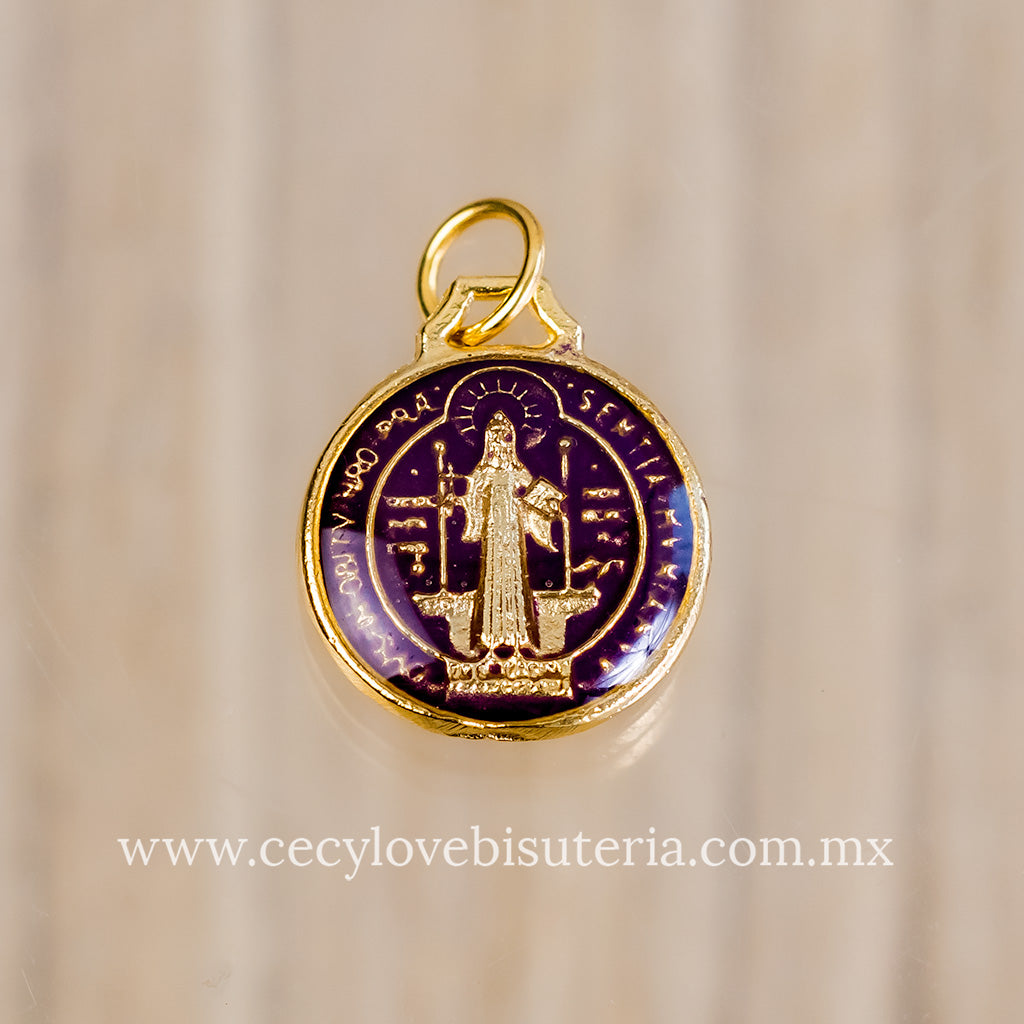 Medalla Mini San Benito Morado