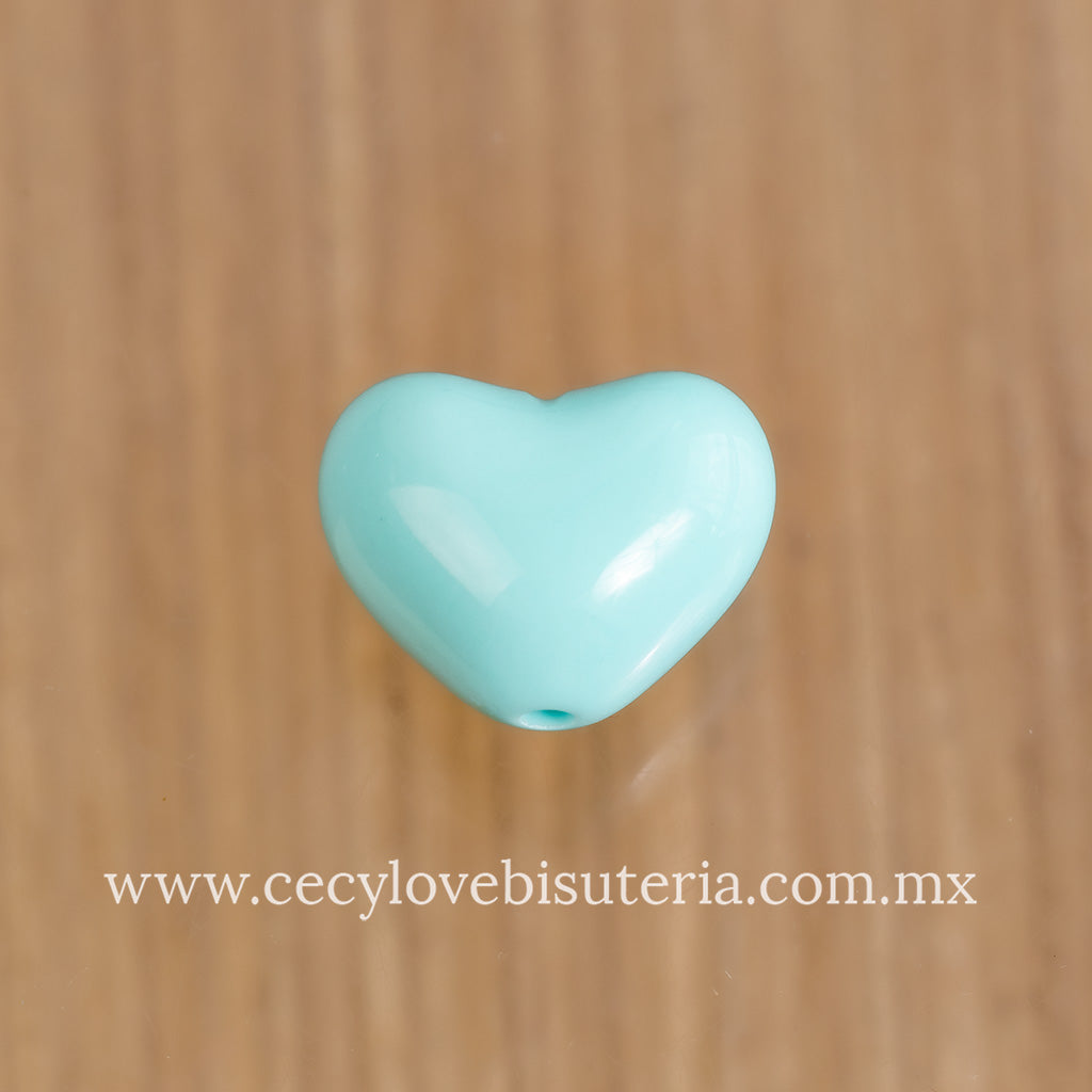 Corazón de Acrílico Celeste